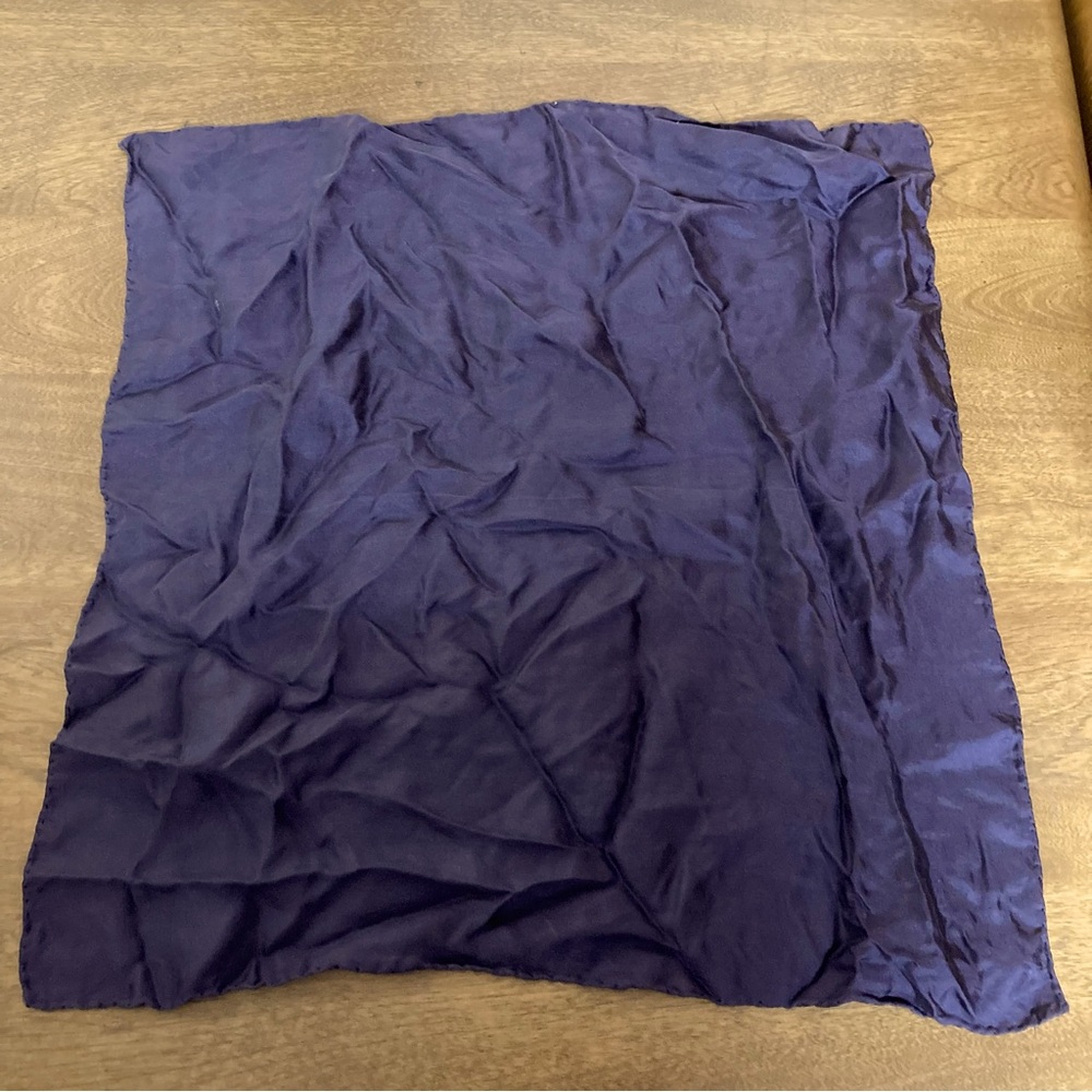 5/$15 Ashear Dark Purple Silk Handkerchief